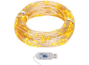 8447299804360 - Torana - LED-Lichterdraht 40 m 400 led Warmweiß 8 Funktionen