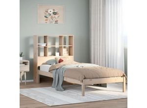 8447299815526 - Torana - Massivholzbett mit Regal ohne Matratze 100x200 cm Kiefer