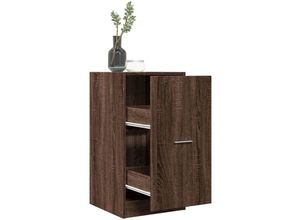 8447299822586 - Torana - Apothekerschrank Braun Eichen-Optik 40x41x775 cm Holzwerkstoff