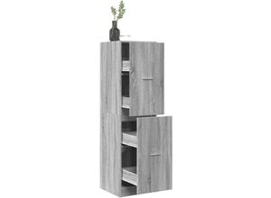 8447299822814 - Torana - Apothekerschrank Grau Sonoma 40x41x1445 cm Holzwerkstoff