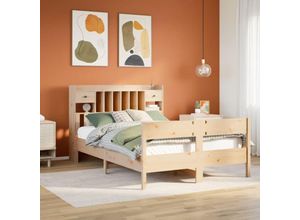 8447299827048 - Torana - Massivholzbett mit Regal ohne Matratze 140x190 cm Kiefer