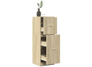 8447299833728 - Torana - Apothekerschrank Sonoma-Eiche 40x41x118 cm Holzwerkstoff