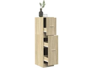 8447299841396 - Torana - Apothekerschrank Sonoma-Eiche 30x41x118 cm Holzwerkstoff