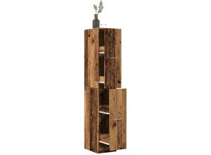 8447299853825 - Torana - Apothekerschrank Altholz-Optik 30x41x1745 cm Holzwerkstoff