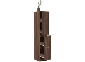 8447299854075 - Torana - Apothekerschrank Eichen-Optik 30x41x1745 cm Holzwerkstoff