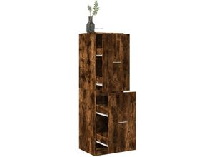 8447299854273 - Torana - Apothekerschrank Räuchereiche 40x41x1445 cm Holzwerkstoff