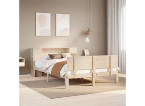 8447299864869 - Torana - Massivholzbett mit Regal ohne Matratze 150x200 cm Kiefer