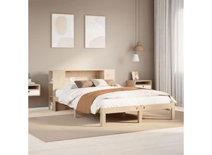 8447299871508 - Torana - Massivholzbett mit Regal ohne Matratze 135x190 cm Kiefer