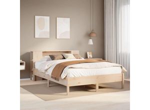 8447299871799 - Torana - Massivholzbett mit Regal ohne Matratze 140x190 cm Kiefer