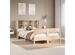 8447299903728 - Torana - Massivholzbett mit Regal ohne Matratze 150x200 cm Kiefer