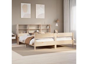 8447299903759 - Torana - Massivholzbett mit Regal ohne Matratze 180x200 cm Kiefer