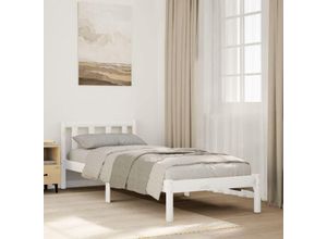 8447299913833 - Torana - Massivholzbett Extra Lang ohne Matratze Weiß 90x220 Kiefernholz