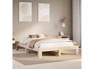 8447299931318 - Torana - Massivholzbett ohne Matratze 140x200 cm Kiefernholz 8447299931318 - Torana - Massivholzbett ohne Matratze 140x200 cm Kiefernholz