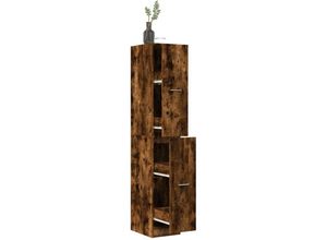 8447299975114 - Torana - Apothekerschrank Räuchereiche 30x41x1745 cm Holzwerkstoff