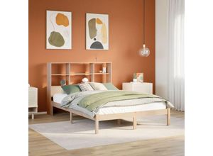 8447299994573 - Torana - Massivholzbett mit Regal ohne Matratze 120x200 cm Kiefer