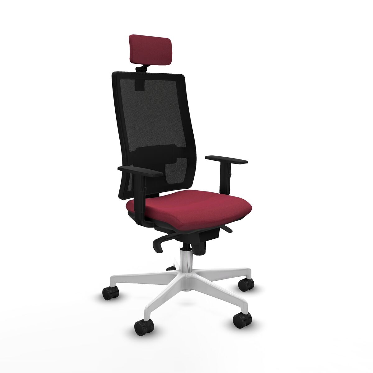 8447454099594 - Bürostuhl mit Kopfstütze Piqueras y Crespo 1D026N2 Granatrot 8447454099594 - Bürostuhl mit Kopfstütze Piqueras y Crespo 1D026N2 Granatrot