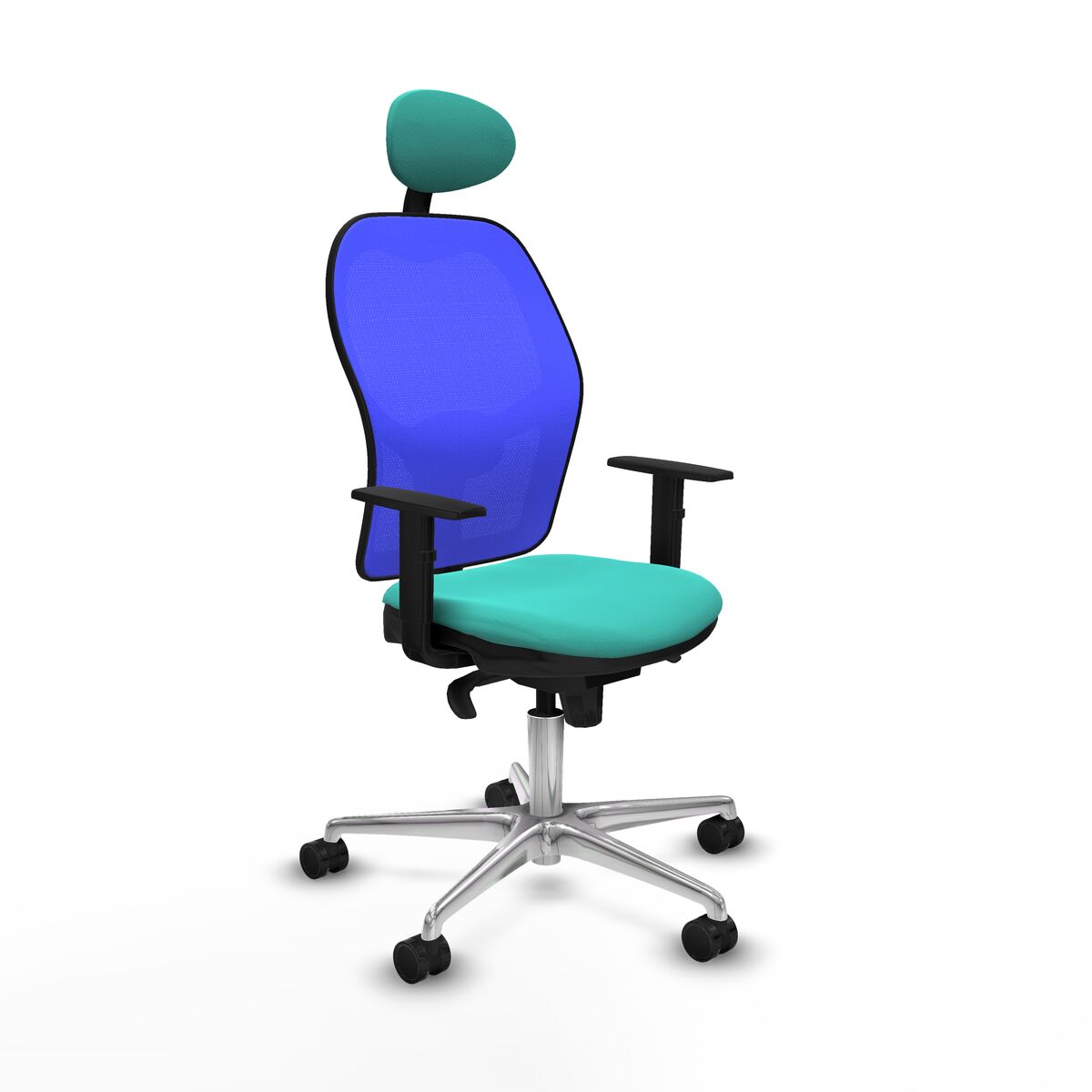 8447454345141 - Office Chair with Headrest Jorquera Piqueras y Crespo 1D086N1 Turquoise