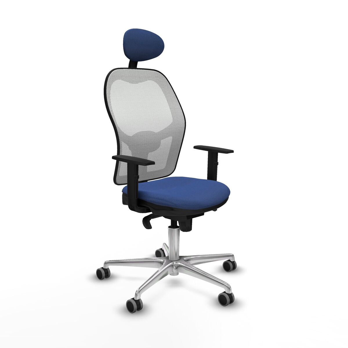 8447454349439 - Bürostuhl mit Kopfstütze Jorquera Piqueras y Crespo 1D086G1 Marineblau