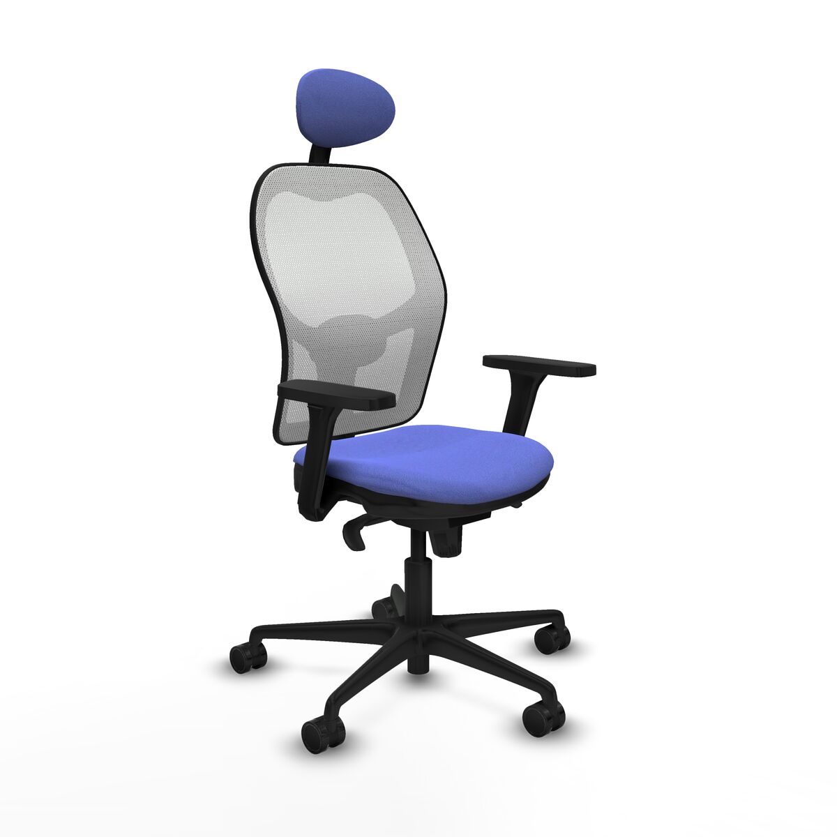 8447454351081 - Bürostuhl mit Kopfstütze Piqueras y Crespo 3D036N1 Hellblau