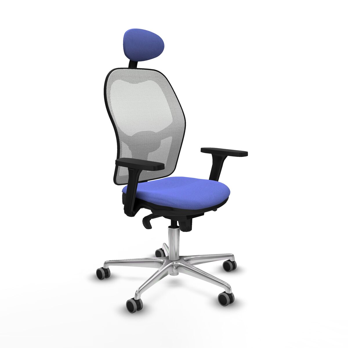 8447454351111 - Bürostuhl mit Kopfstütze Piqueras y Crespo 3D086G1 Hellblau