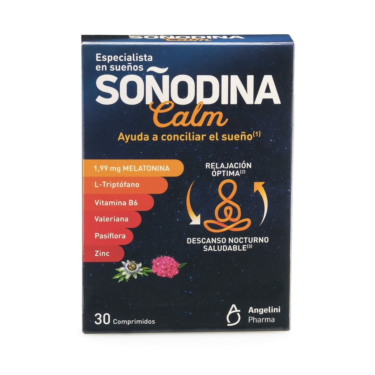 8470001729293 - Nahrungsergänzungsmittel für Schlaflosigkeit Soñodina Calm Melatonin 30 Stück 8470001729293 - Nahrungsergänzungsmittel für Schlaflosigkeit Soñodina Calm Melatonin 30 Stück