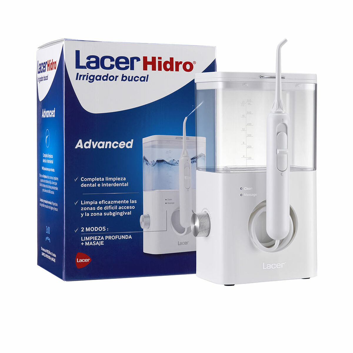 8470002126190 - Munddusche Lacer Hidro Advanced Weiß