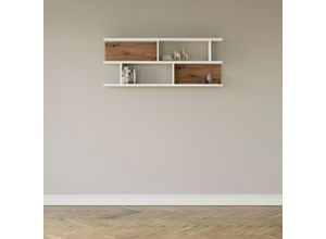 8581741724605 - Wandregal SET ONE BY MUSTERRING York pino aurelio mit eiche artisan B150cm H61cm T20cm MDF Regale Typ 43 mit 3 Ablageböden 3 Farben Beleuchtung optional B 150 cm