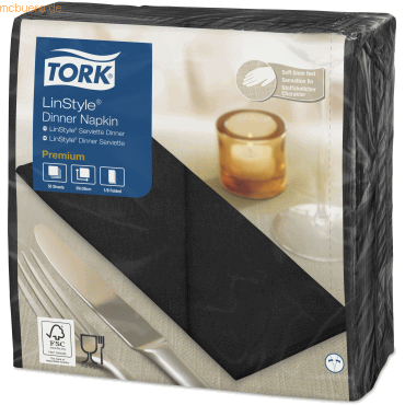 8584123161050 - Dinnerservietten Premium LinStyle 39x39cm 1 8 Falz 1-lagig schwar 8584123161050 - Dinnerservietten Premium LinStyle 39x39cm 1 8 Falz 1-lagig schwar