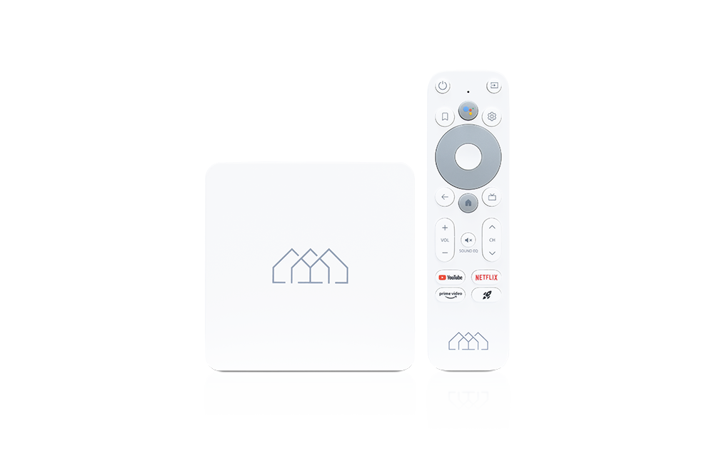 8588003477378 - Homatics Box R Lite Android TV Mediaplayer Weiß (4K UHD 5GHz WiFi Bluetooth Sprachfernbedienung)