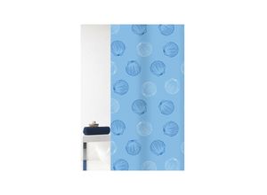 8590507923336 - Mara Duschvorhang 180 x 200 cm Weiß Blau-17536145 - Grund