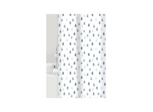 8590507923350 - Drops Duschvorhang 180 x 200 cm Weiß Blau-17515145 - Grund