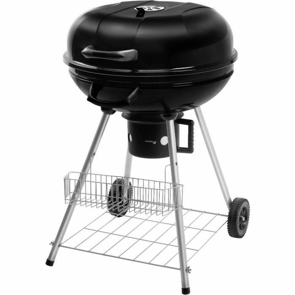 8590669138012 - Coal Barbecue with Cover and Wheels FZG 1004 Black Circular
