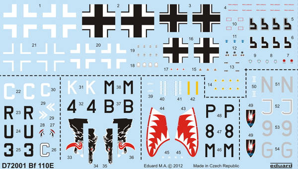 8591431720015 - Messerschmitt Bf 110 E [Eduard]