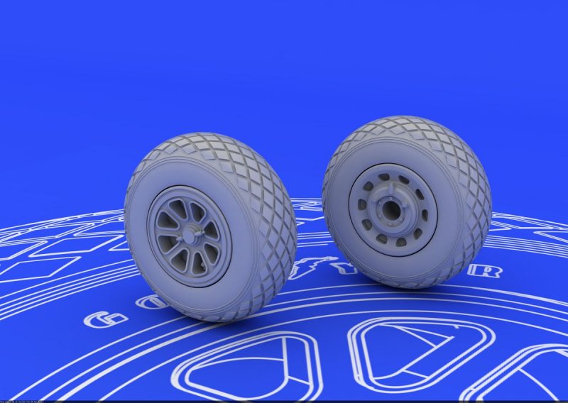 8591436720164 - P-51 - Wheels [Tamiya]