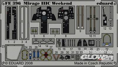 8591437383962 - FE396 - Mirage IIIC Weekend für Eduard Bausatz in 148