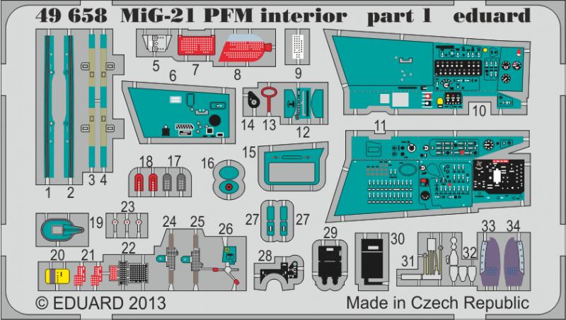 8591437496587 - MiG-21PFM - Interior [Eduard]