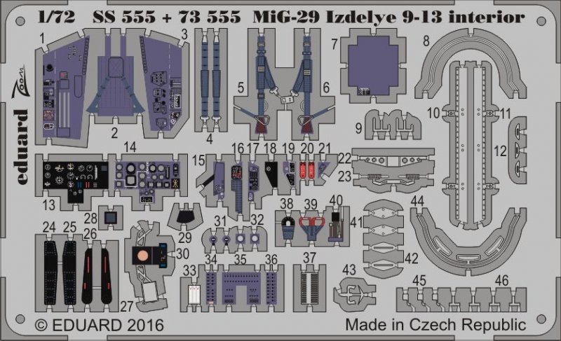 8591437507832 - 73555 - MiG-29 Izdelye 9-13 for Zvezda in 172