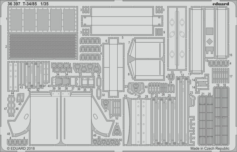 8591437531899 - 36397 - T-34 85 for Zvezda in 135 8591437531899 - 36397 - T-34 85 for Zvezda in 135