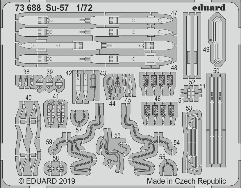 8591437544844 - 73688 - Su-57 for Zvezda in 172 8591437544844 - 73688 - Su-57 for Zvezda in 172