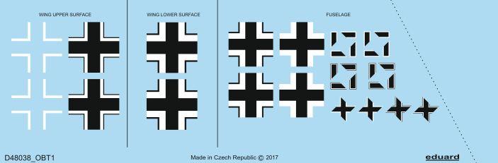 8591437546220 - D48038 - Fw 190A-4 national insignia for Eduard in 148