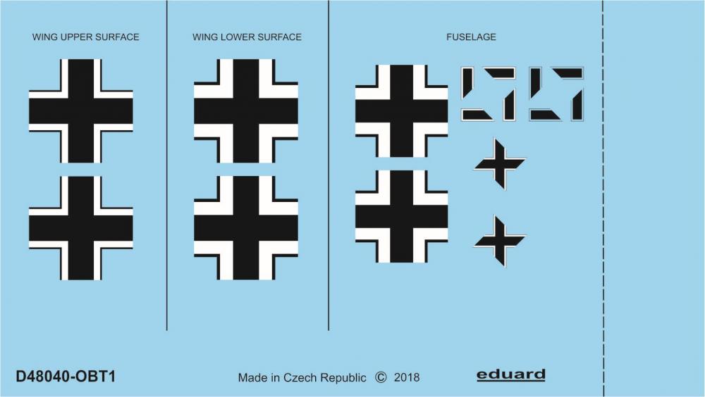 8591437546923 - D48040 - Fw 190A-2 national insignia for Eduard in 148