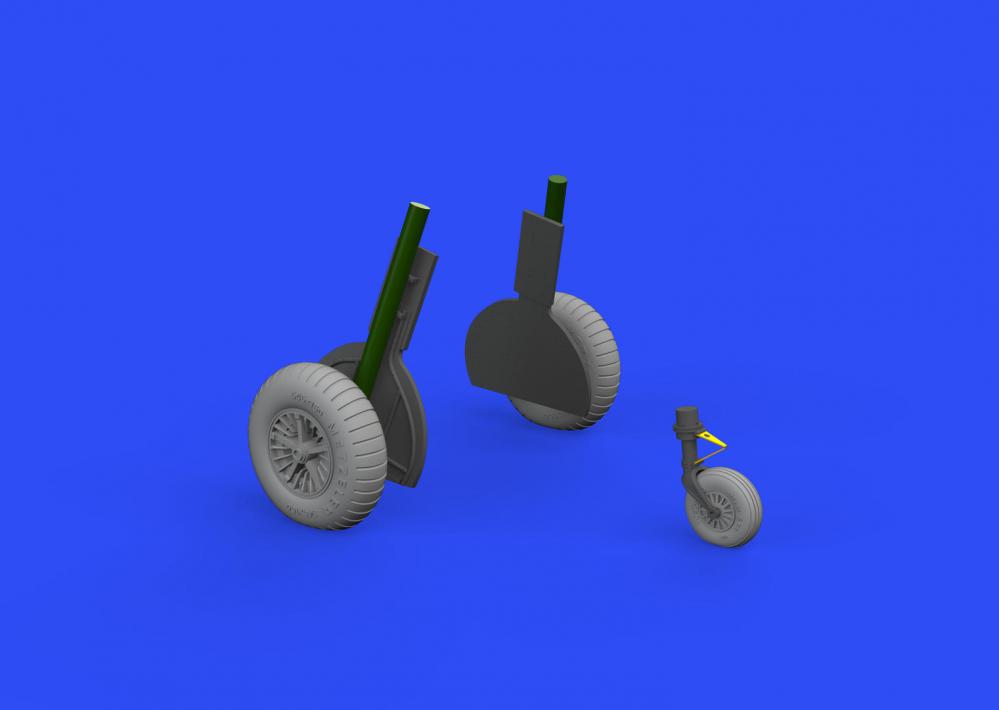 8591437549047 - 632155 - Bf 108 wheels spoked for Eduard in 132