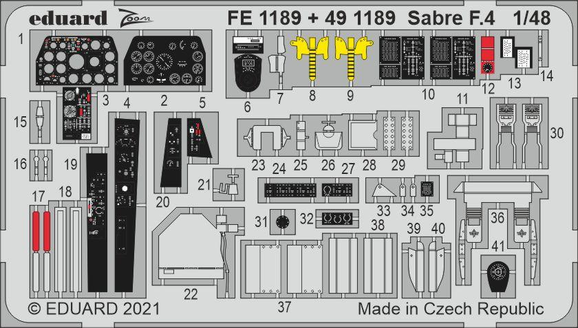 8591437559190 - FE1189 - Sabre F4 1 48 for AIRFIX in 148