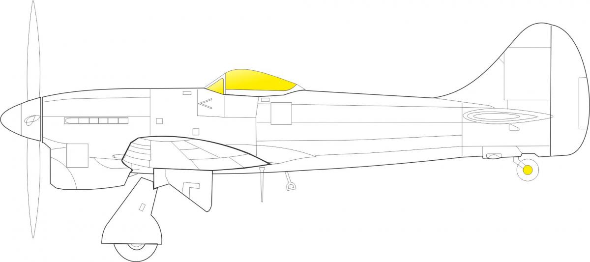 8591437560561 - EX796 - 148 Tempest MkII TFace 1 48 for EDUARD SPECIAL HOBBY