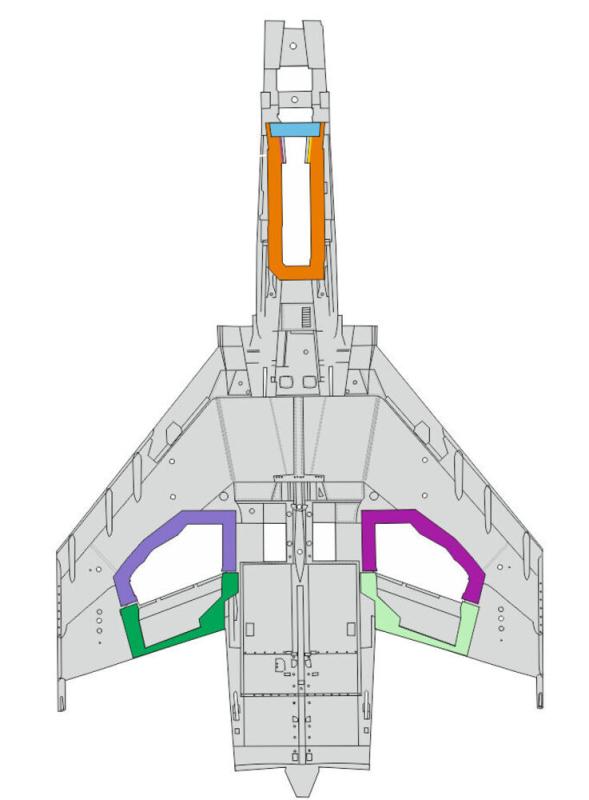 8591437579419 - F-4E - Wheel bays [Meng Models]