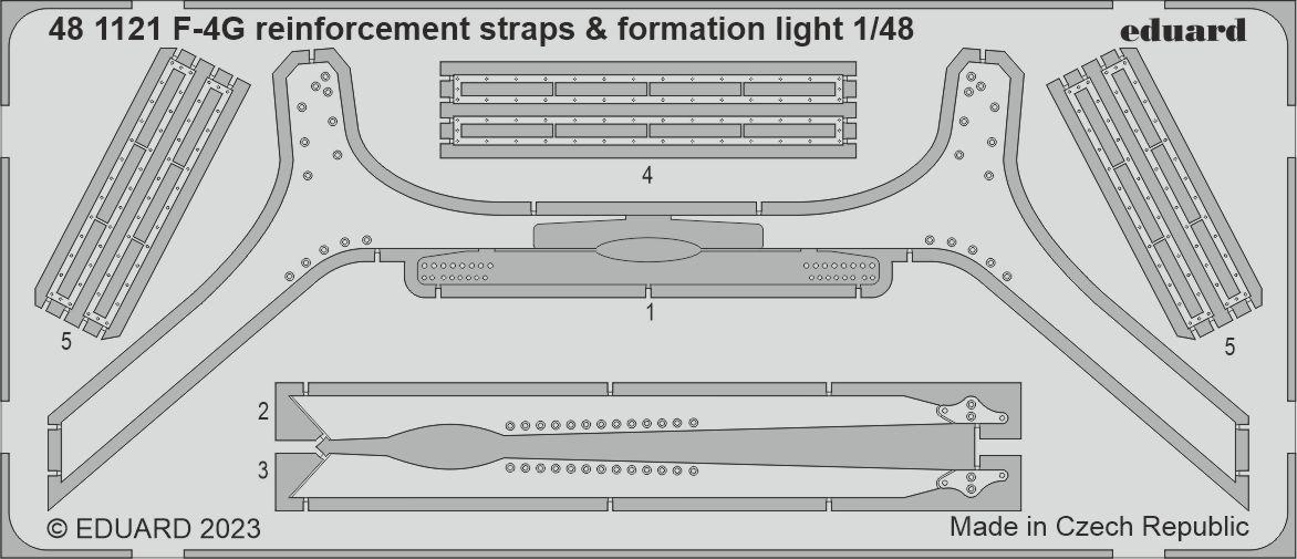 8591437581139 - F-4G - Reinforcement straps & formation lights [Meng Models]