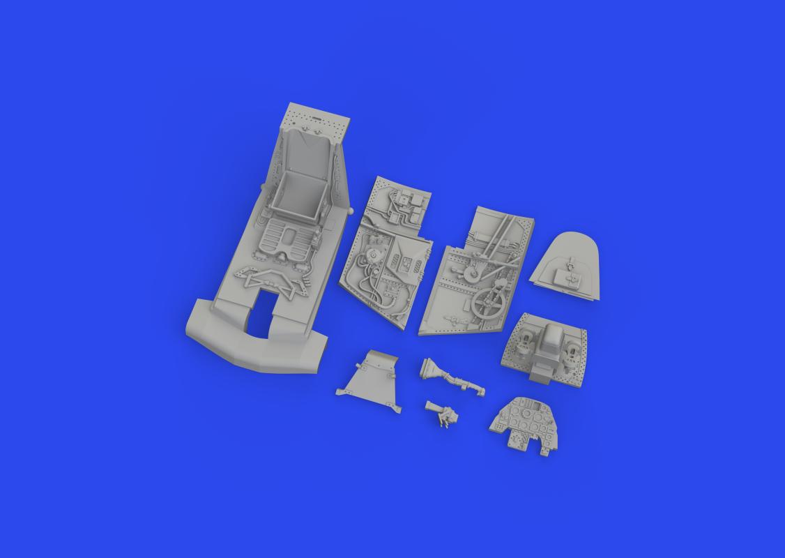 8591437581474 - Messerschmitt Bf 109F - Cockpit - Print [Eduard]