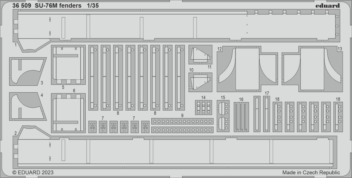 8591437581818 - SU-76M - Fenders [Zvezda]