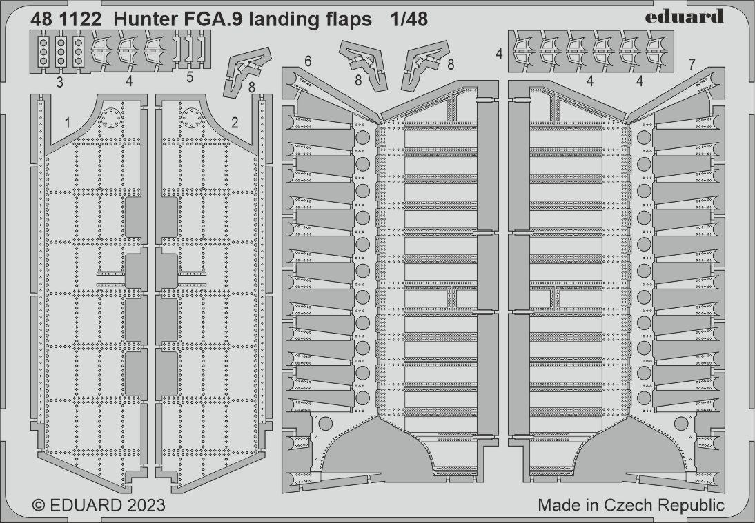 8591437581870 - Hunter FGA9 - Landing flaps  [Airfix]