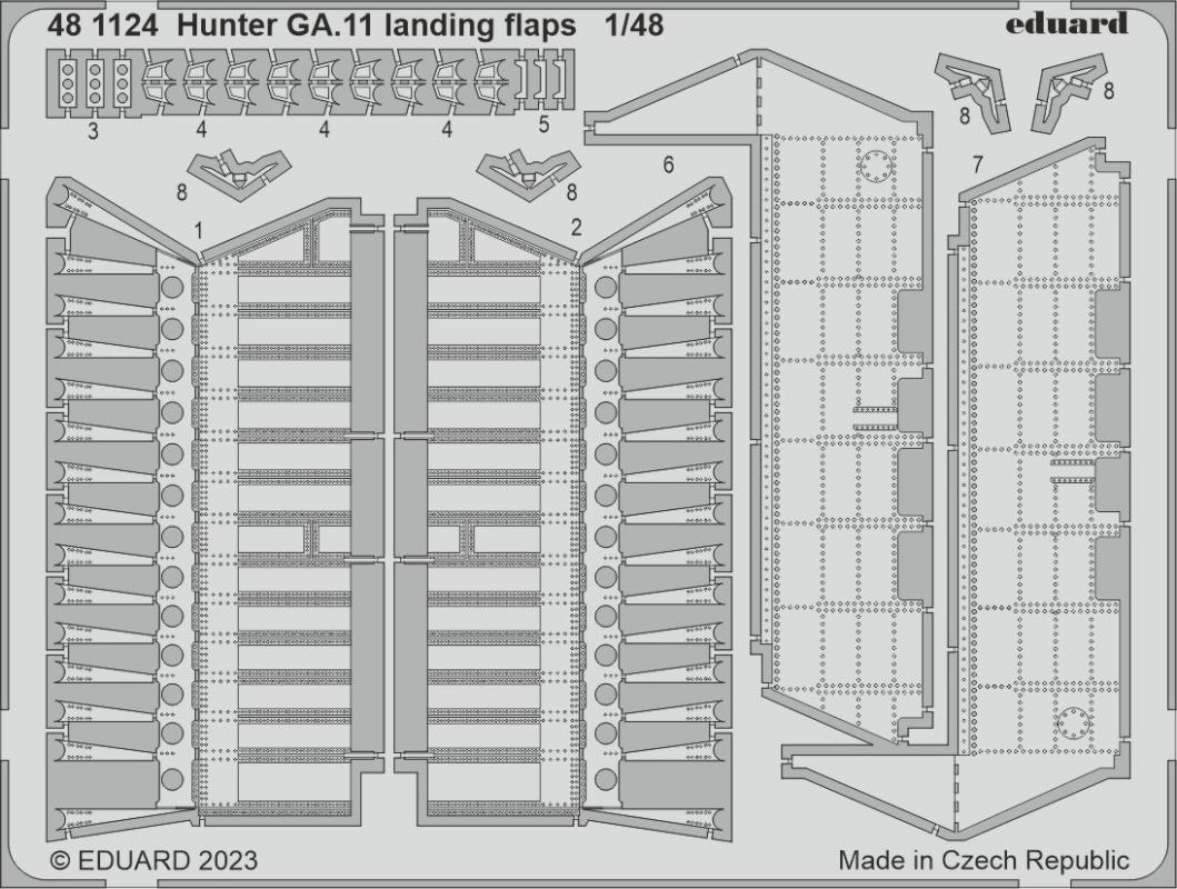 8591437581894 - Hunter GA11 - Landing flaps [Airfix]